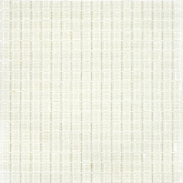 Cotton White 12x12 Glossy Uniform Square Glass Mosaic Tile (20 pack, 18.69 sq ft/case)