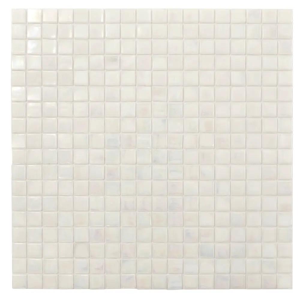 Dark Bone White 12x12 Glossy Uniform Square Glass Mosaic Tile (20 pack, 18.69 sq ft/case) by Apollo Tile