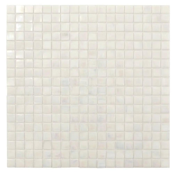 Dark Bone White 12x12 Glossy Uniform Square Glass Mosaic Tile (20 pack, 18.69 sq ft/case)