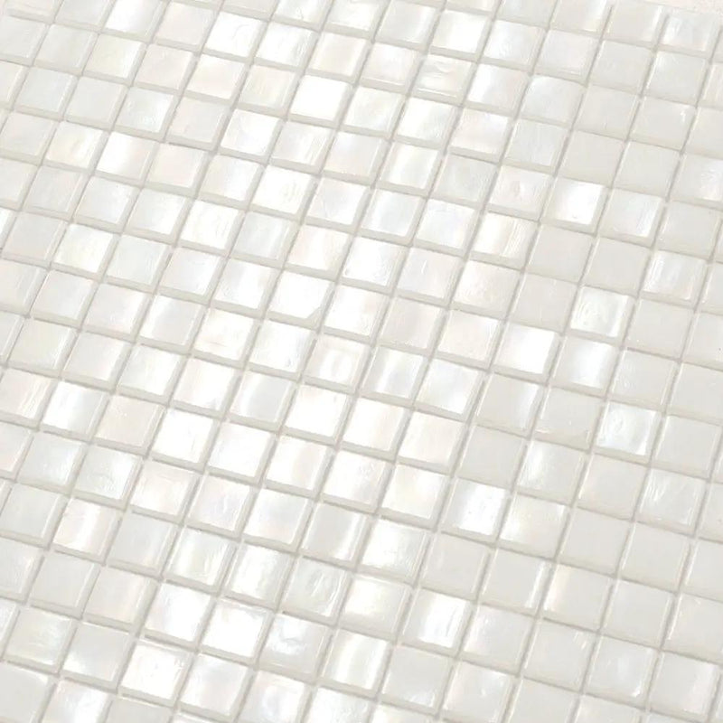 Dark Bone White 12x12 Glossy Uniform Square Glass Mosaic Tile (20 pack, 18.69 sq ft/case) by Apollo Tile