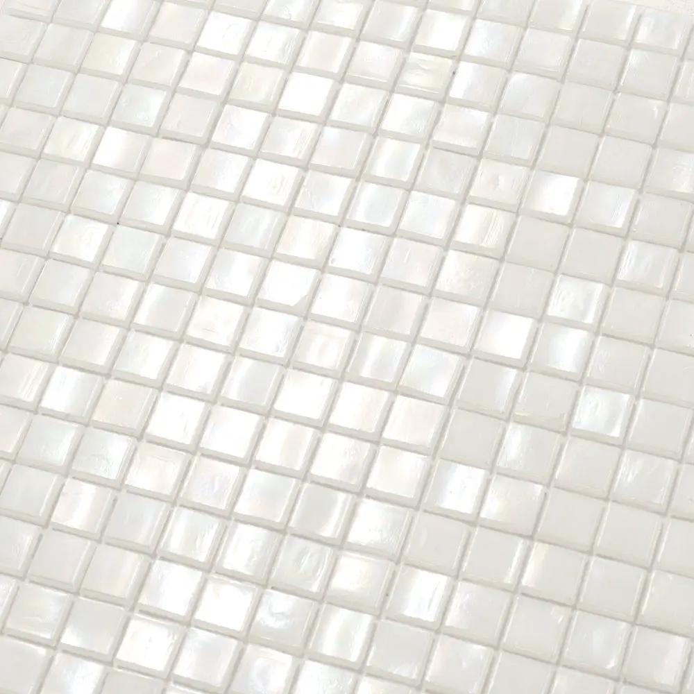 Dark Bone White 12x12 Glossy Uniform Square Glass Mosaic Tile (20 pack, 18.69 sq ft/case) by Apollo Tile
