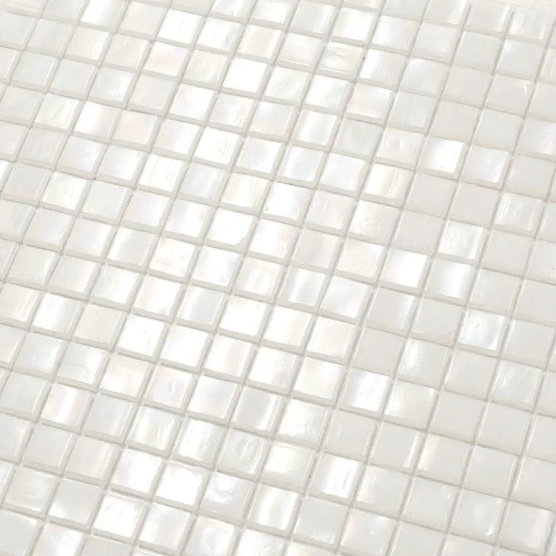 Dark Bone White 12x12 Glossy Uniform Square Glass Mosaic Tile (20 pack, 18.69 sq ft/case) by Apollo Tile