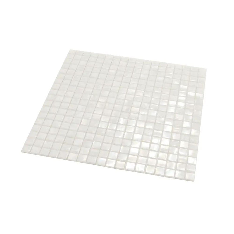 Dark Bone White 12x12 Glossy Uniform Square Glass Mosaic Tile (20 pack, 18.69 sq ft/case) by Apollo Tile
