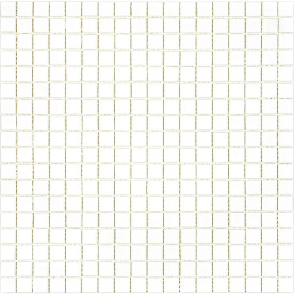 Baby Powder White 12x12 Glossy Uniform Square Glass Mosaic Tile (20 pack, 18.69 sq ft/case)