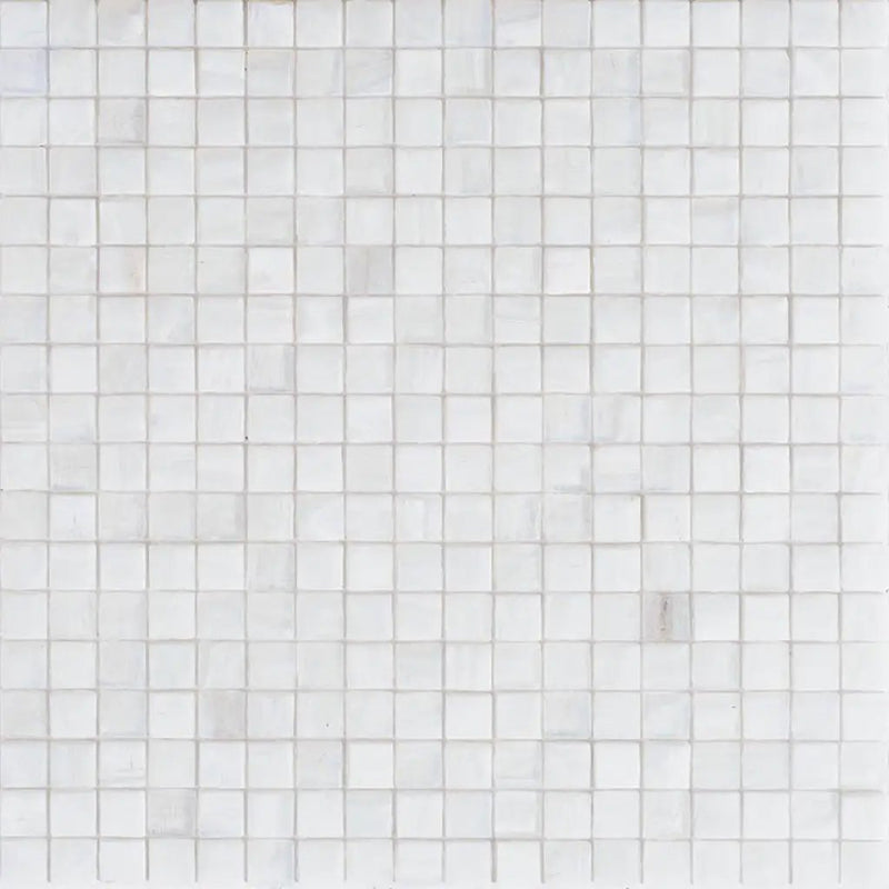 White Dove 12x12 Glossy Uniform Square Glass Mosaic Tile (20 pack, 18.69 sq ft/case) by Apollo Tile