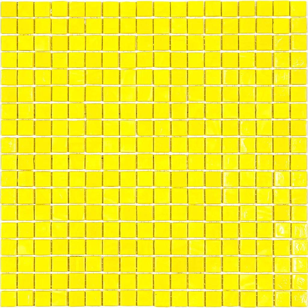 Yellow 12x12 Glossy Uniform Square Glass Mosaic Tile (20 pack, 18.69 sq ft/case) by Apollo Tile