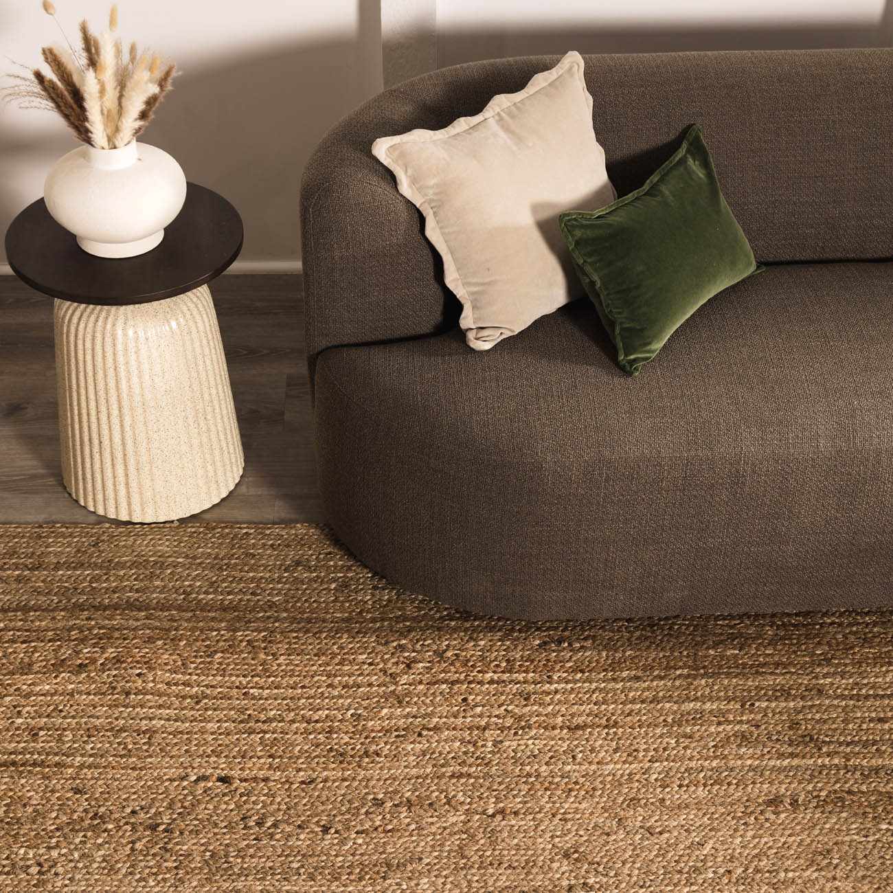 Shippagan Tan Jute Braided Rug by Boutique Rugs
