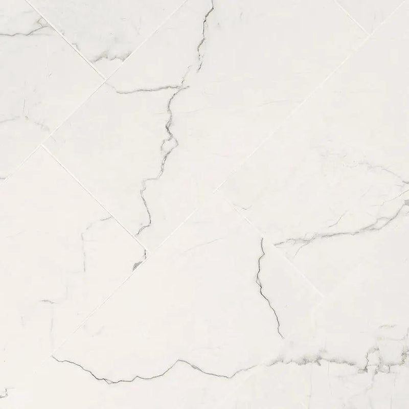 Brighton Grey Matte Porcelain Tiles 48x48 angled view