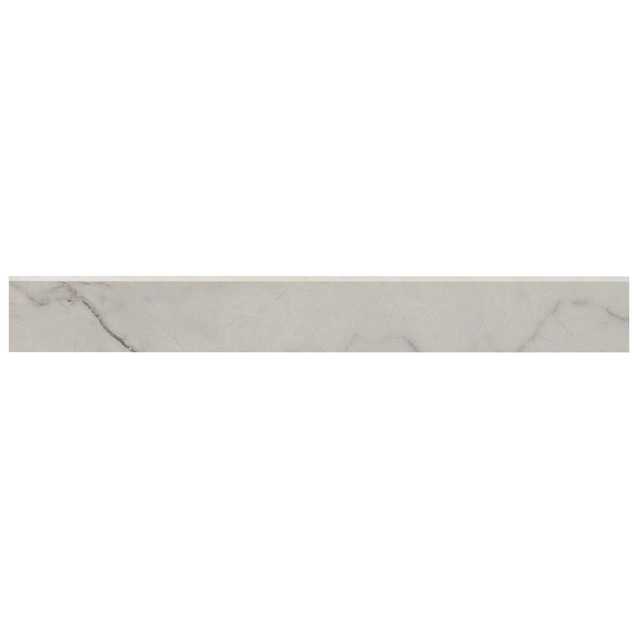 Brighton Grey Matte Bullnose Porcelain Moldings 3x24 close up