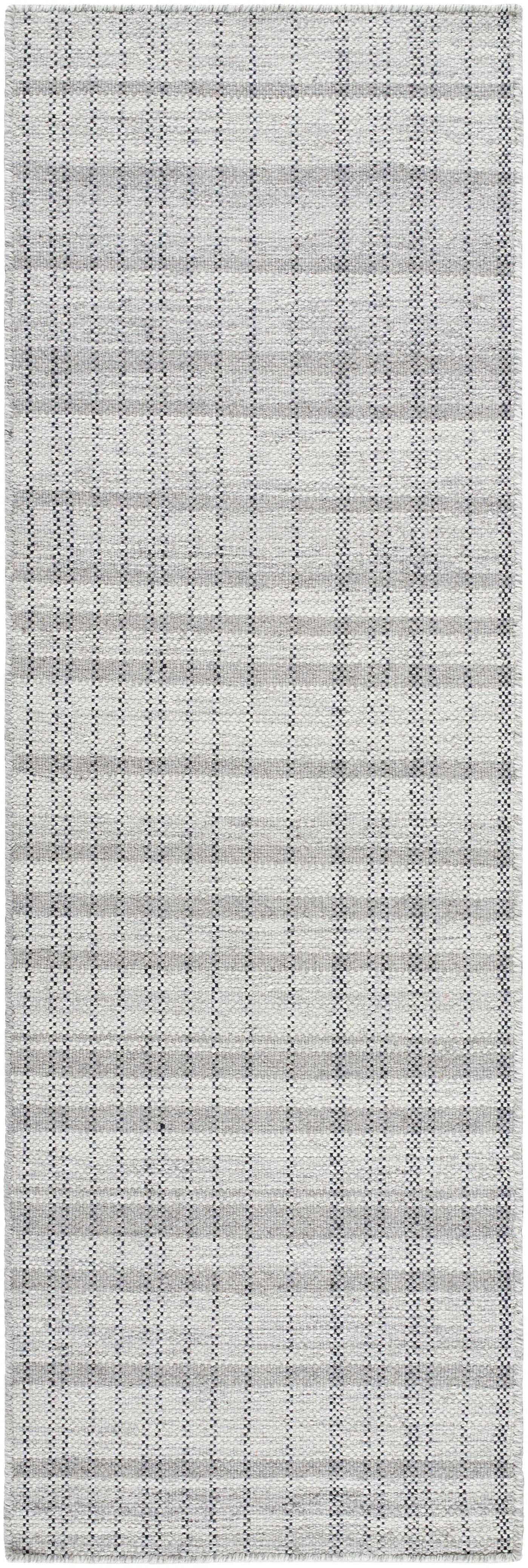 Nissa Blue Gray Checkered Area Rug - Clearance by Boutique Rugs