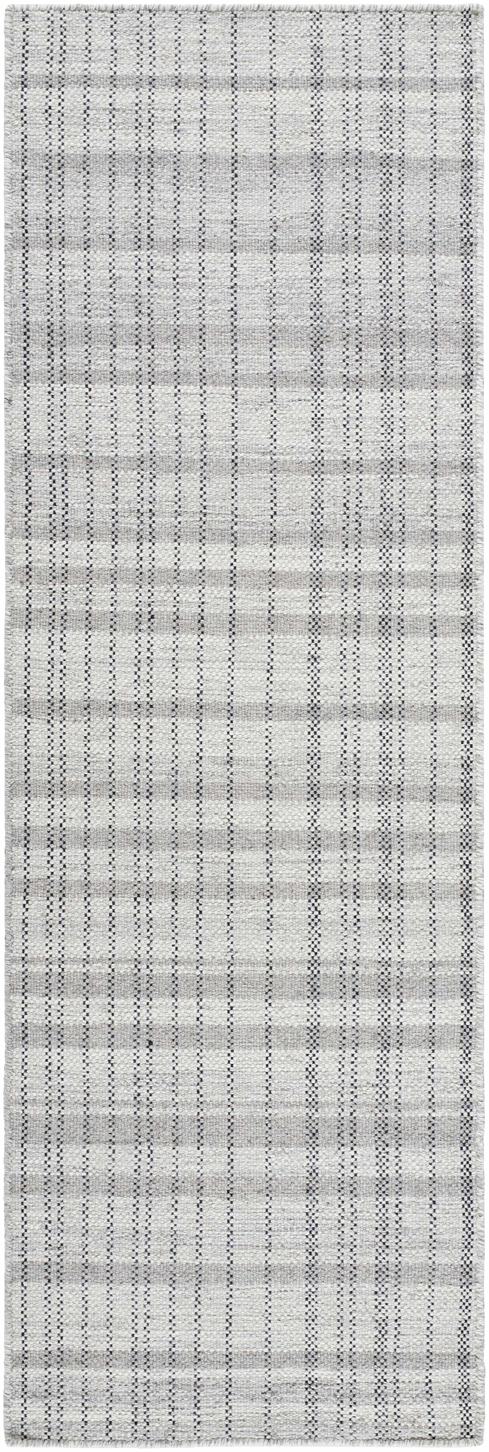 Nissa Blue Gray Checkered Area Rug - Clearance by Boutique Rugs