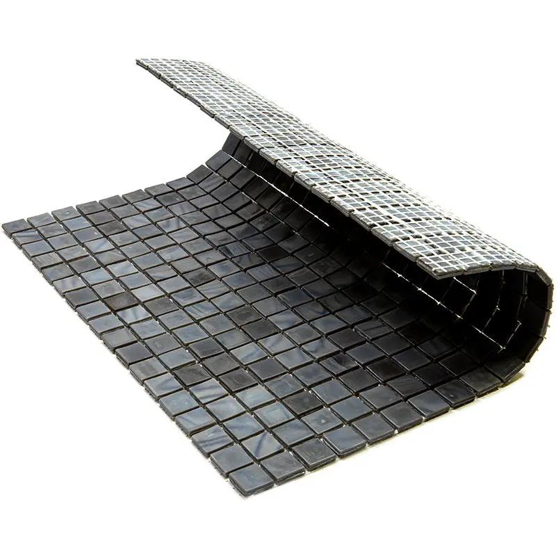 Mouse Gray 12x12 Glossy Uniform Square Glass Mosaic Tile (20 pack, 18.69 sq ft/case) by Apollo Tile