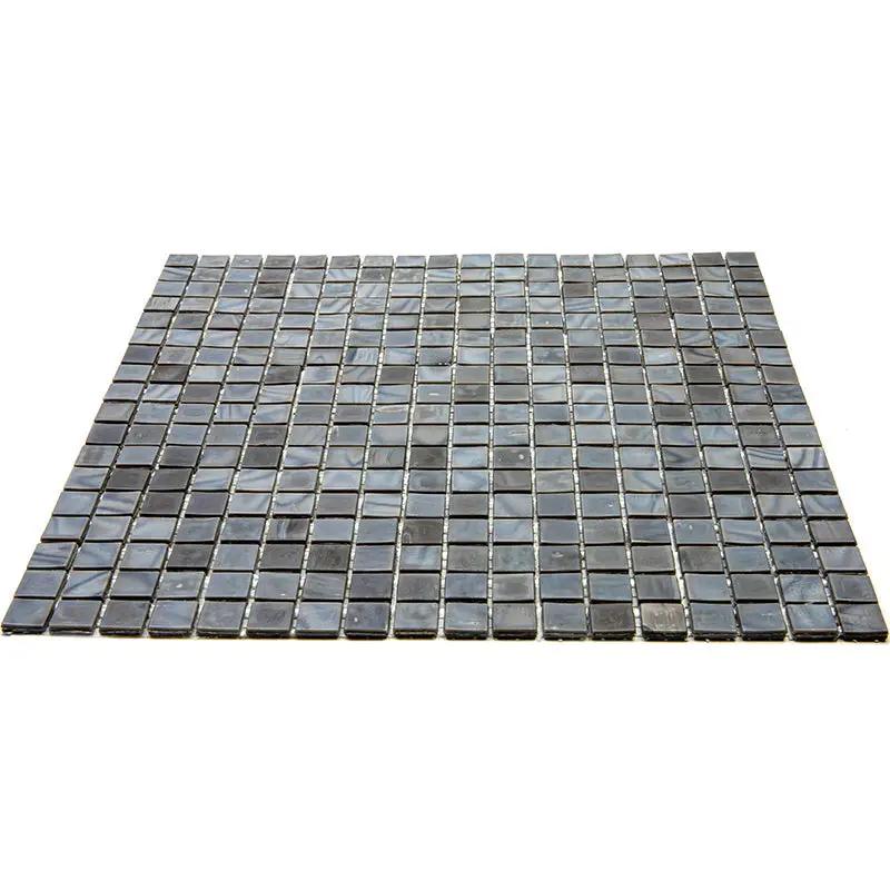 Mouse Gray 12x12 Glossy Uniform Square Glass Mosaic Tile (20 pack, 18.69 sq ft/case) by Apollo Tile
