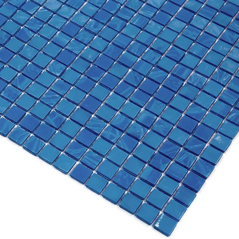 Sapphire Blue 12x12 Glossy Uniform Square Glass Mosaic Tile (20 pack, 18.69 sq ft/case) by Apollo Tile