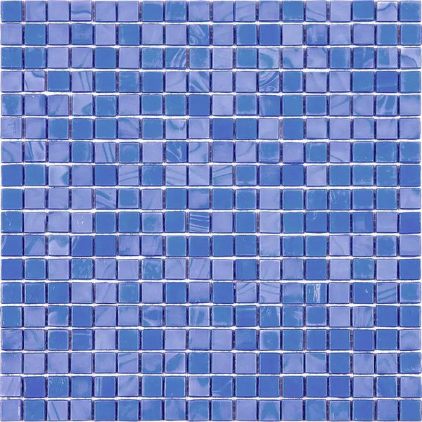 Neon Blue 12x12 Glossy Uniform Square Glass Mosaic Tile (20 pack, 18.69 sq ft/case)