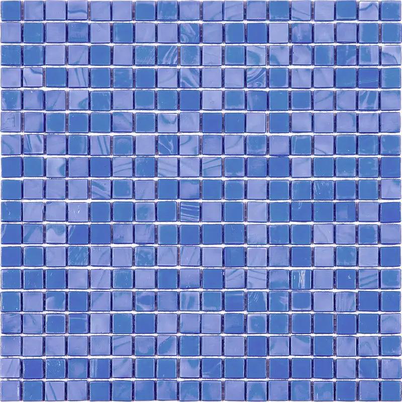 Neon Blue 12x12 Glossy Uniform Square Glass Mosaic Tile (20 pack, 18.69 sq ft/case) by Apollo Tile