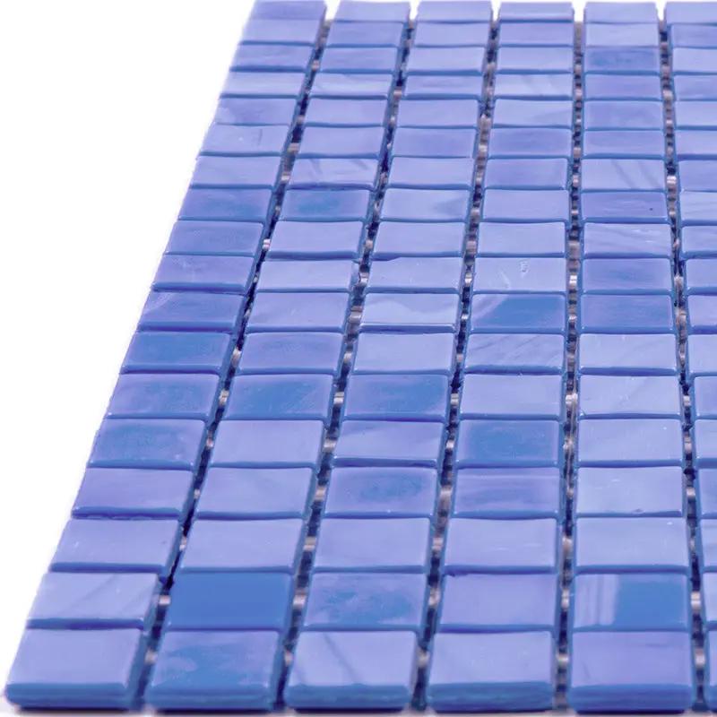 Neon Blue 12x12 Glossy Uniform Square Glass Mosaic Tile (20 pack, 18.69 sq ft/case) by Apollo Tile