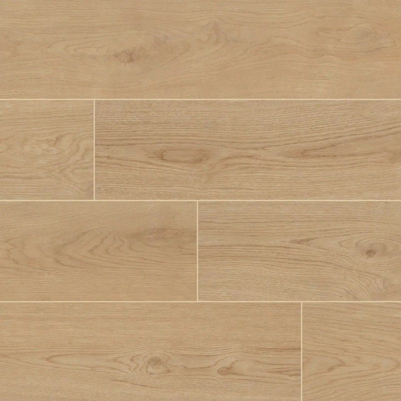Cabana Blonde 9x47 Matte Wood Look Porcelain Tiles close up