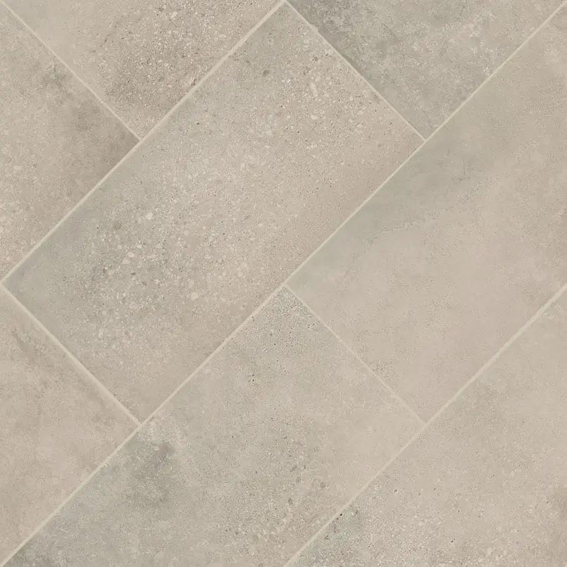 Traktion Calypso Ash Matte Porcelain Tiles 12x24 angled view