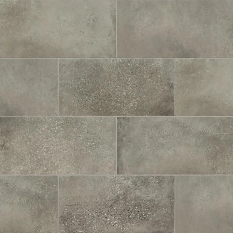 Traktion Calypso Graphite Matte Porcelain Tiles 12x24 close up