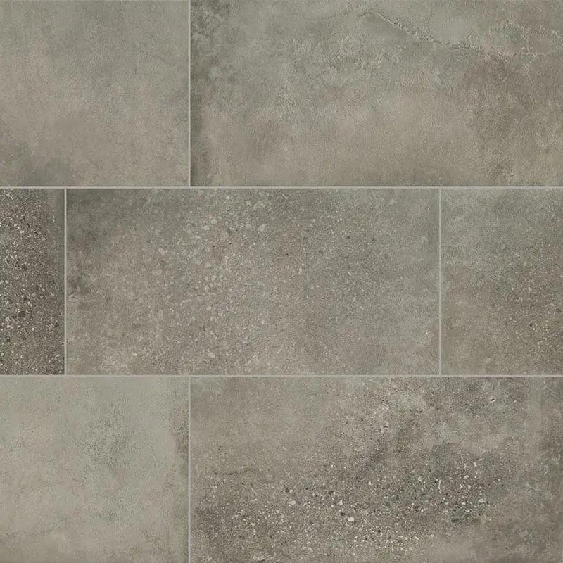 Traktion Calypso Graphite Matte Porcelain Tiles 24x48 close up
