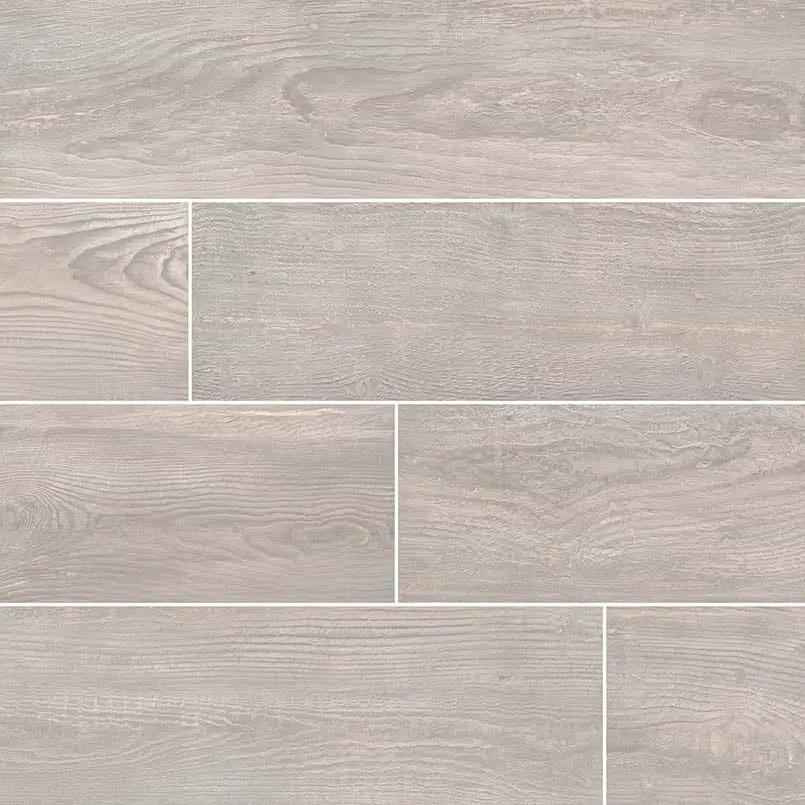 Caldera Grigia Matte Wood Look Porcelain Tiles 8x47 close up