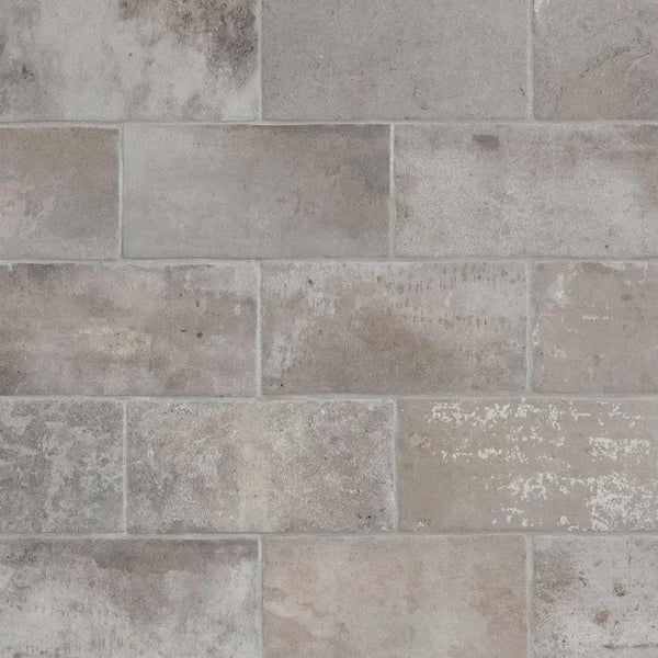 Brickstone Taupe Porcelain Tile 5x10 Matte Brick Mosaics