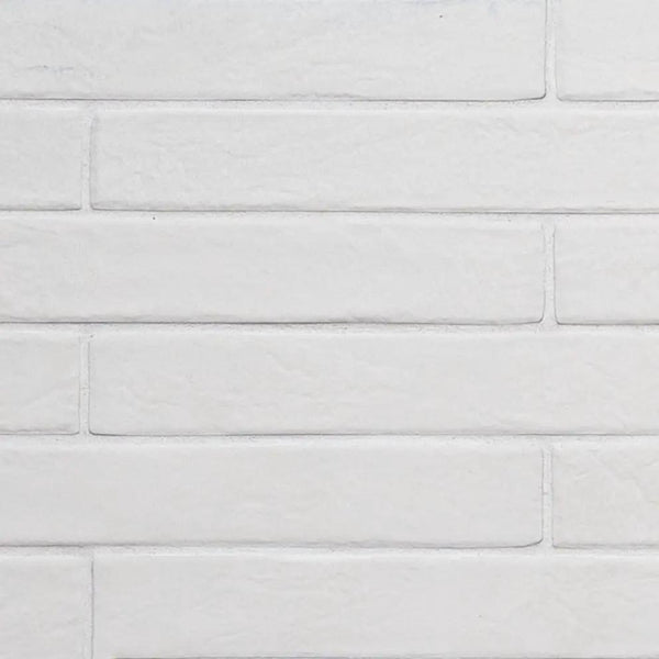 Brickstone White Brick 2x18 Matte Porcelain Mosaics