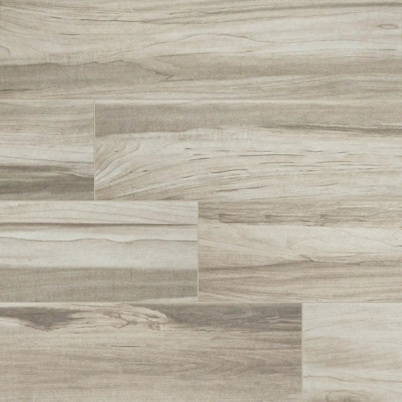 Carolina Timber Ii White Matte Porcelain Tiles 6x24 close up