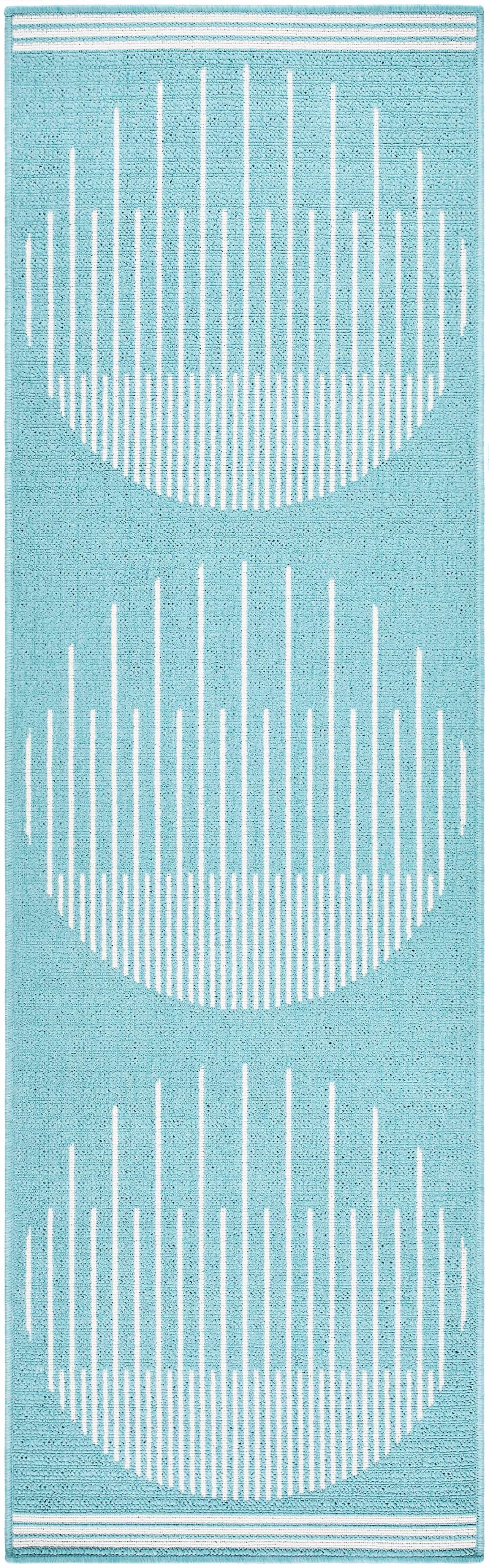 Nabil Aqua Outdoor Area Rug - Clearance by Boutique Rugs