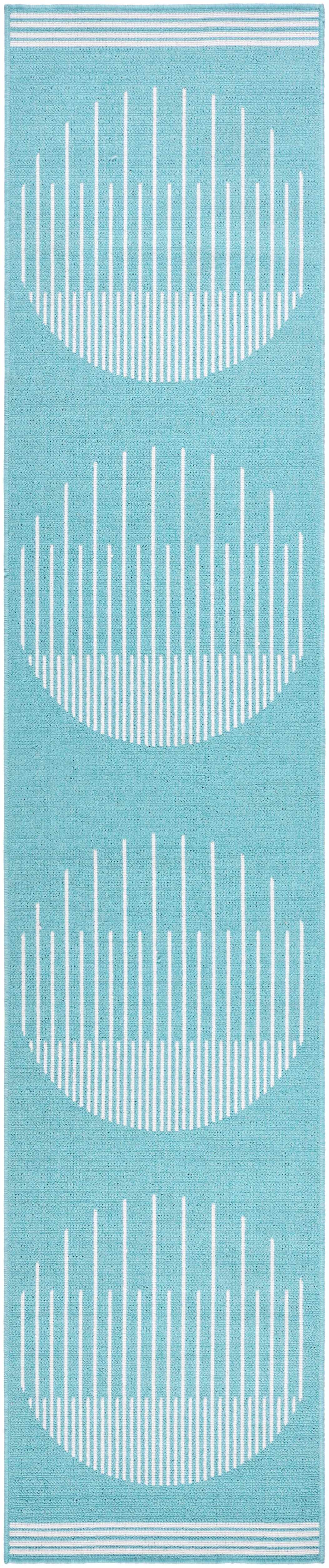 Nabil Aqua Outdoor Area Rug - Clearance by Boutique Rugs