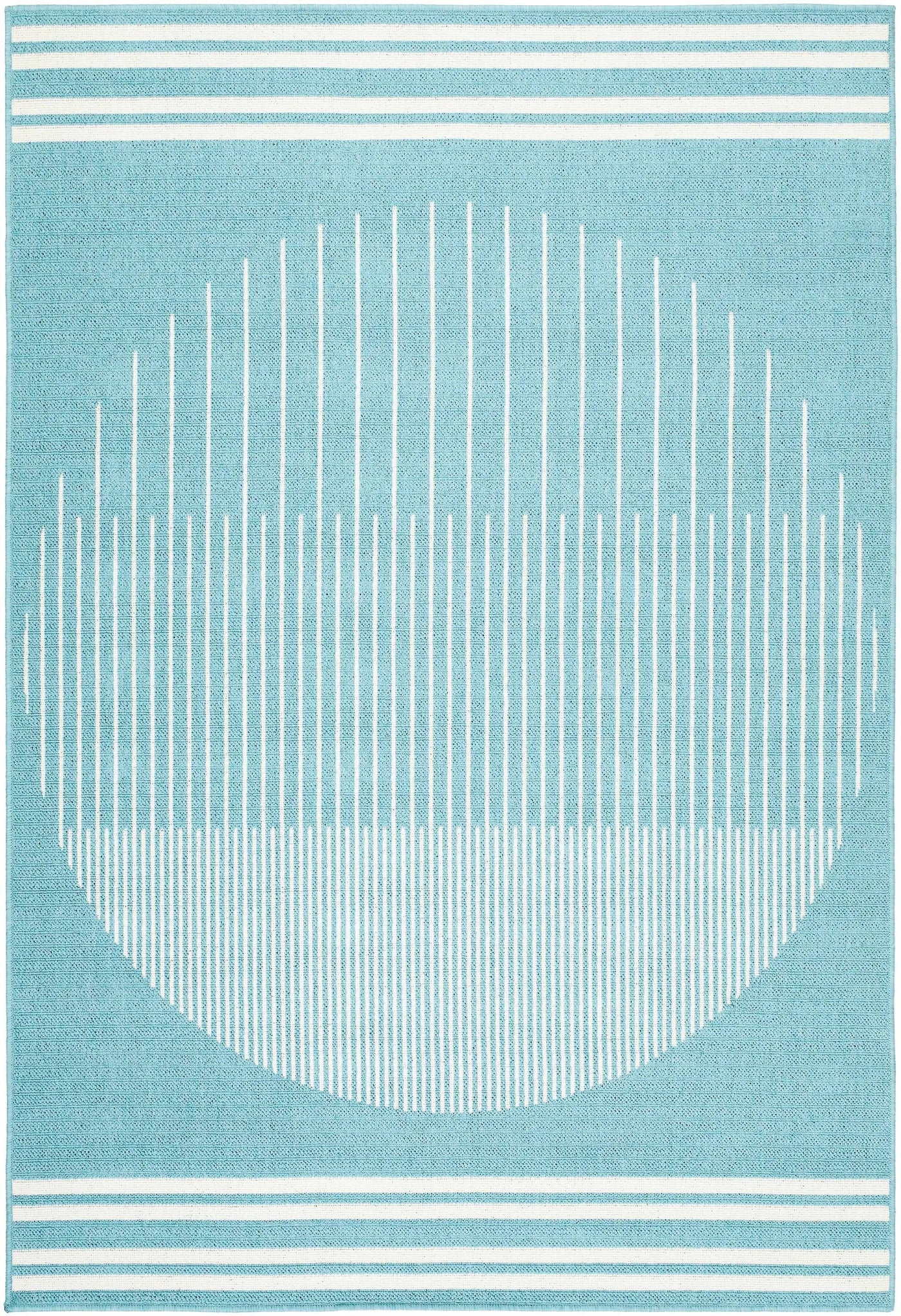 Nabil Aqua Outdoor Area Rug - Clearance by Boutique Rugs