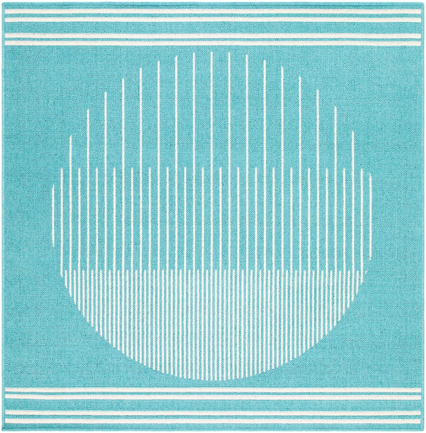 Nabil Aqua Outdoor Area Rug - Clearance by Boutique Rugs