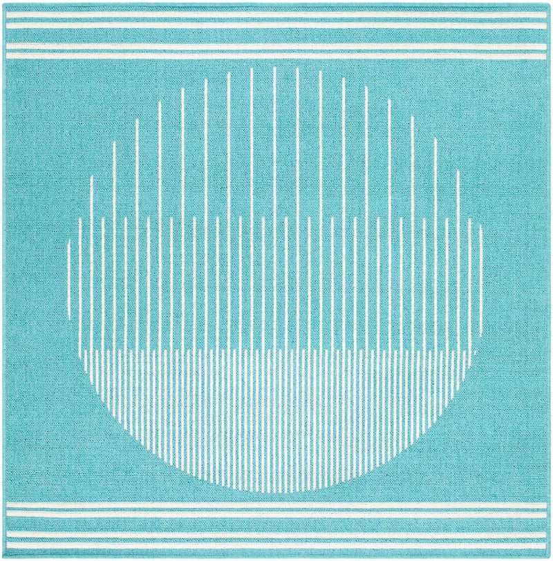 Nabil Aqua Outdoor Area Rug - Clearance by Boutique Rugs