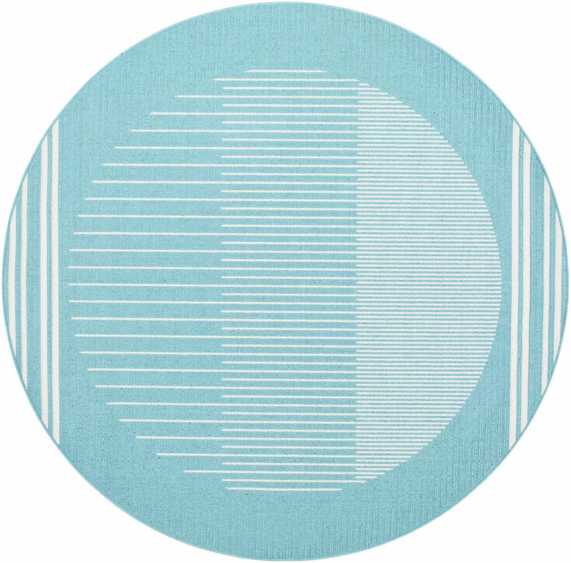 Nabil Aqua Outdoor Area Rug - Clearance by Boutique Rugs