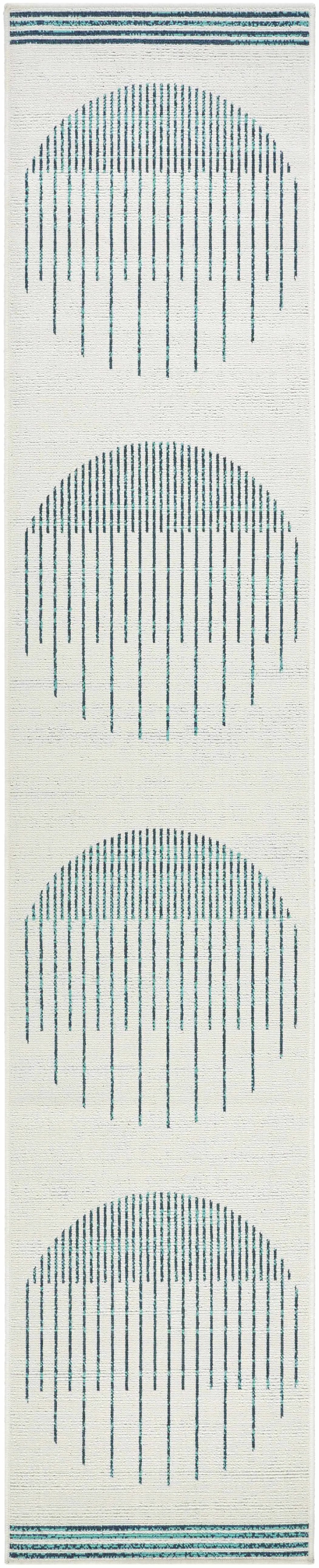 Nabil Slate Blue Outdoor Area Rug - Clearance by Boutique Rugs