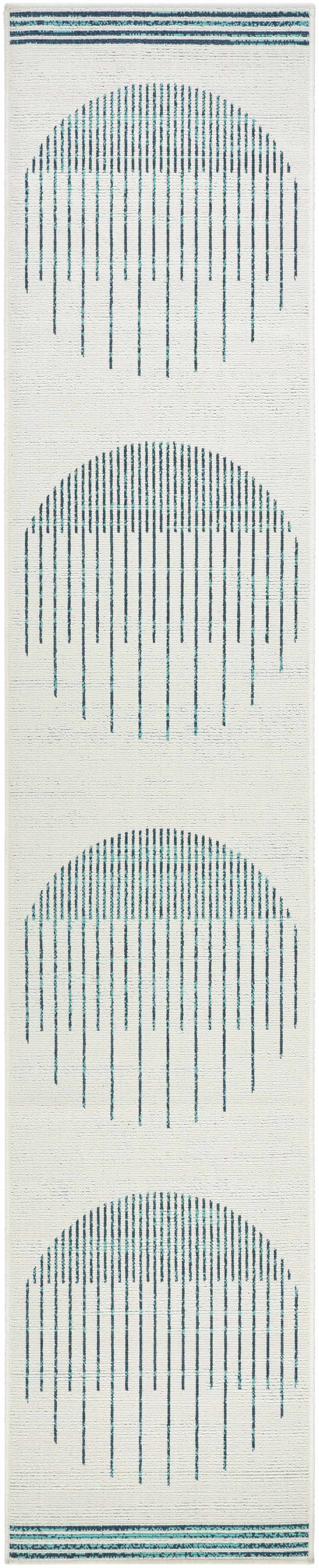 Nabil Slate Blue Outdoor Area Rug - Clearance by Boutique Rugs