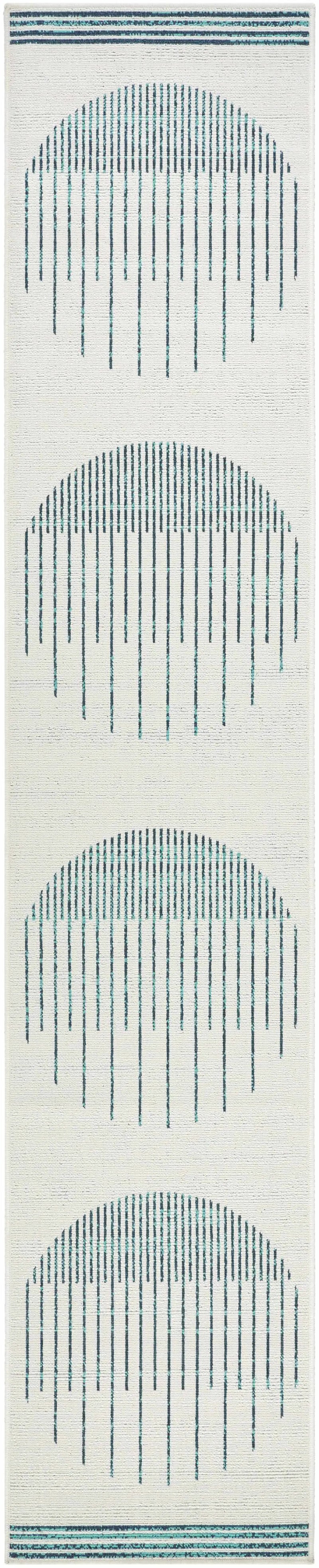 Nabil Slate Blue Outdoor Area Rug - Clearance by Boutique Rugs