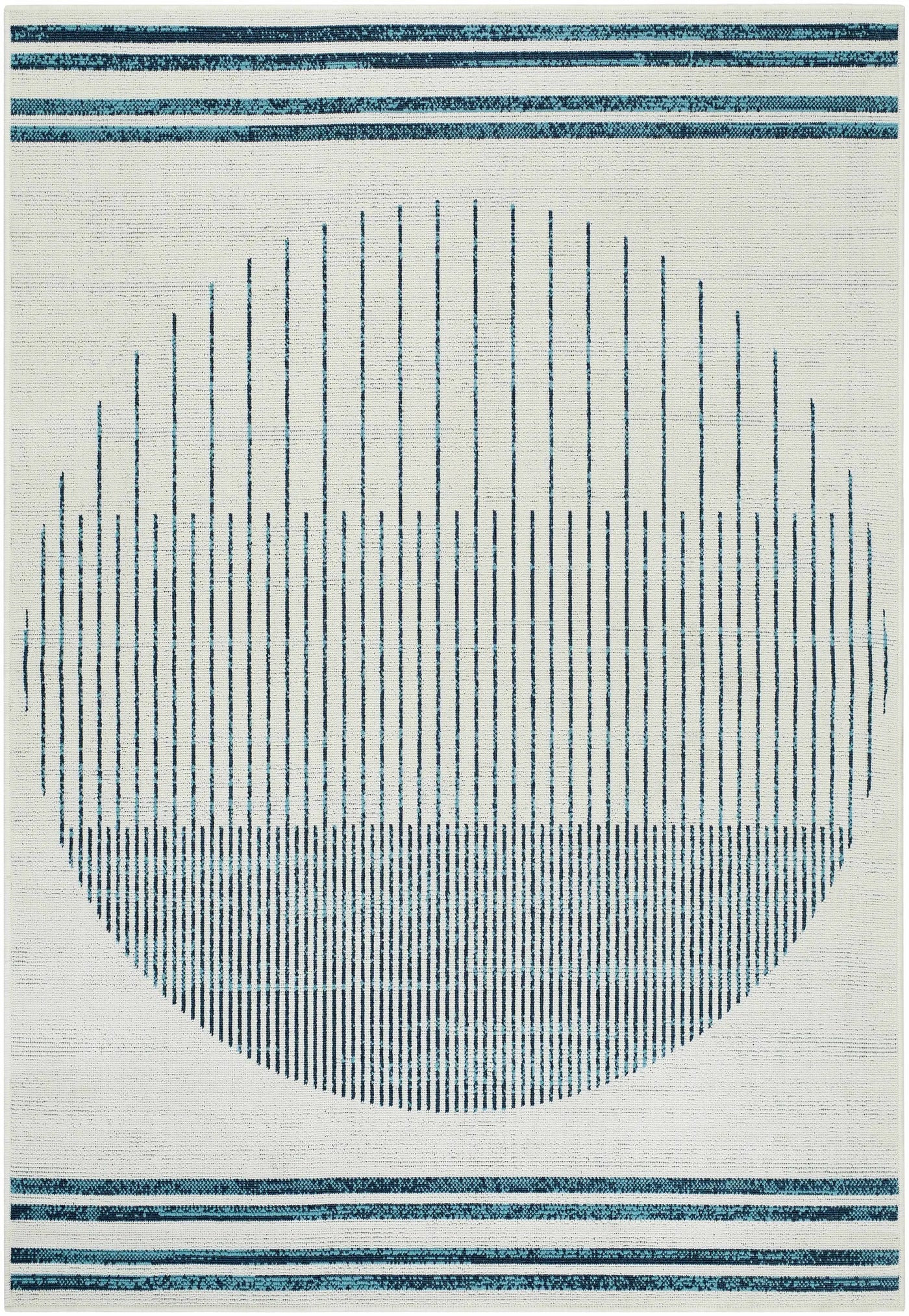 Nabil Slate Blue Outdoor Area Rug - Clearance by Boutique Rugs