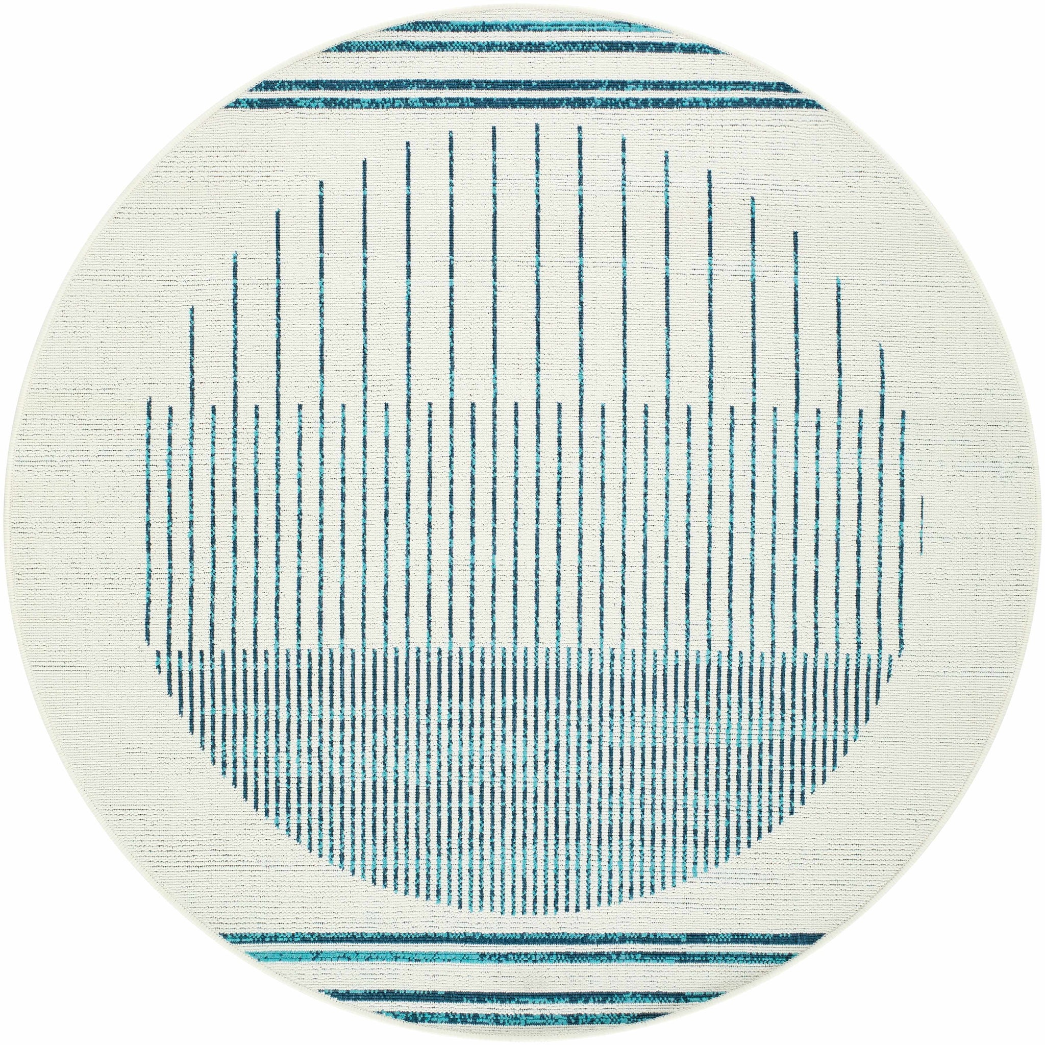 Nabil Slate Blue Outdoor Area Rug - Clearance by Boutique Rugs