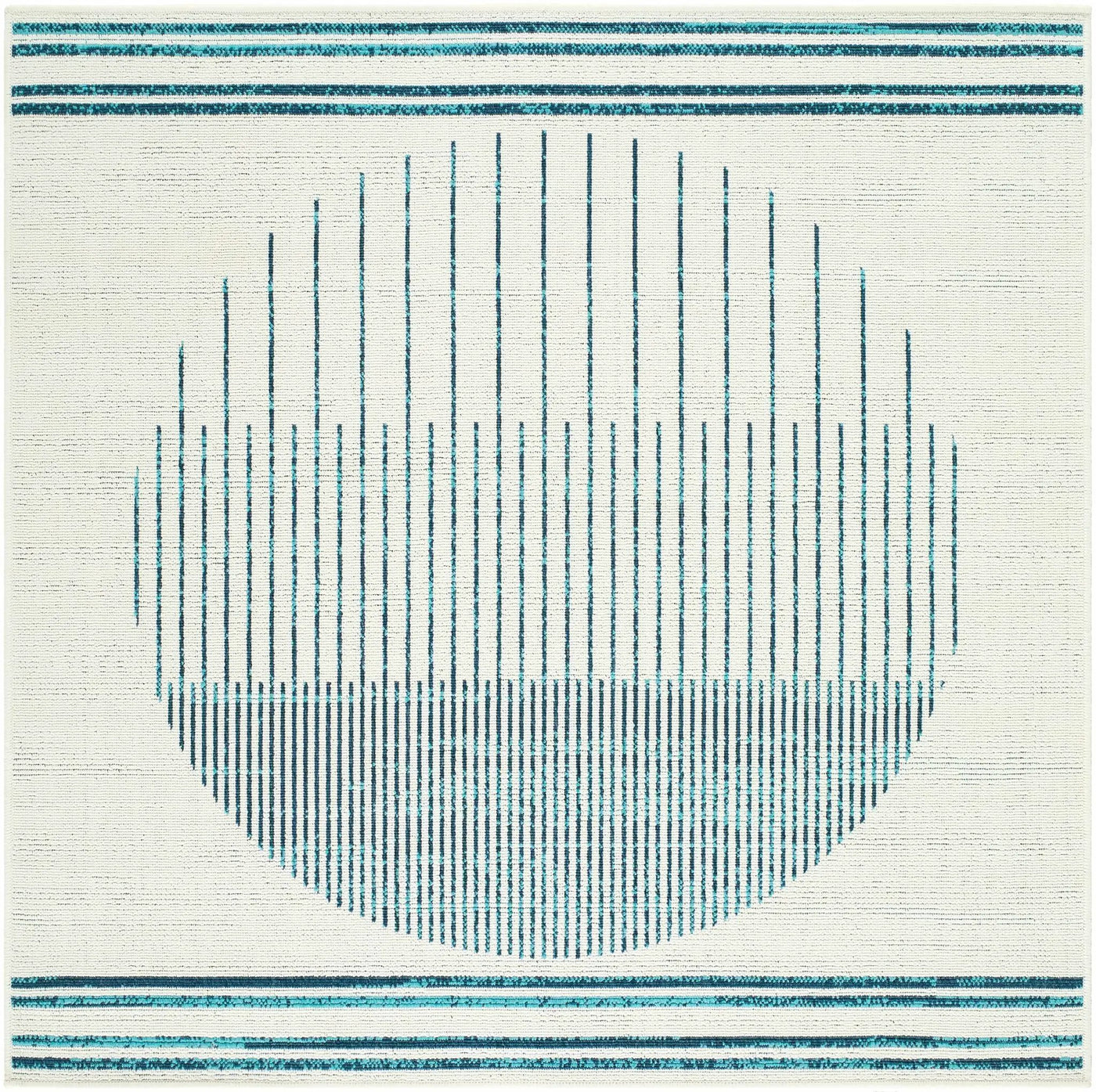 Nabil Slate Blue Outdoor Area Rug - Clearance by Boutique Rugs