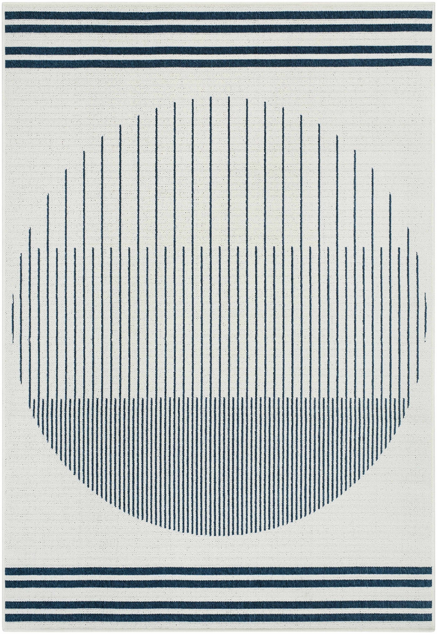 Nabil Midnight Blue Outdoor Area Rug - Clearance by Boutique Rugs