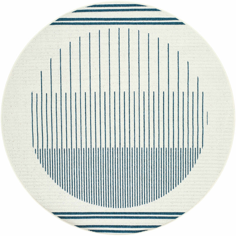 Nabil Midnight Blue Outdoor Area Rug - Clearance by Boutique Rugs