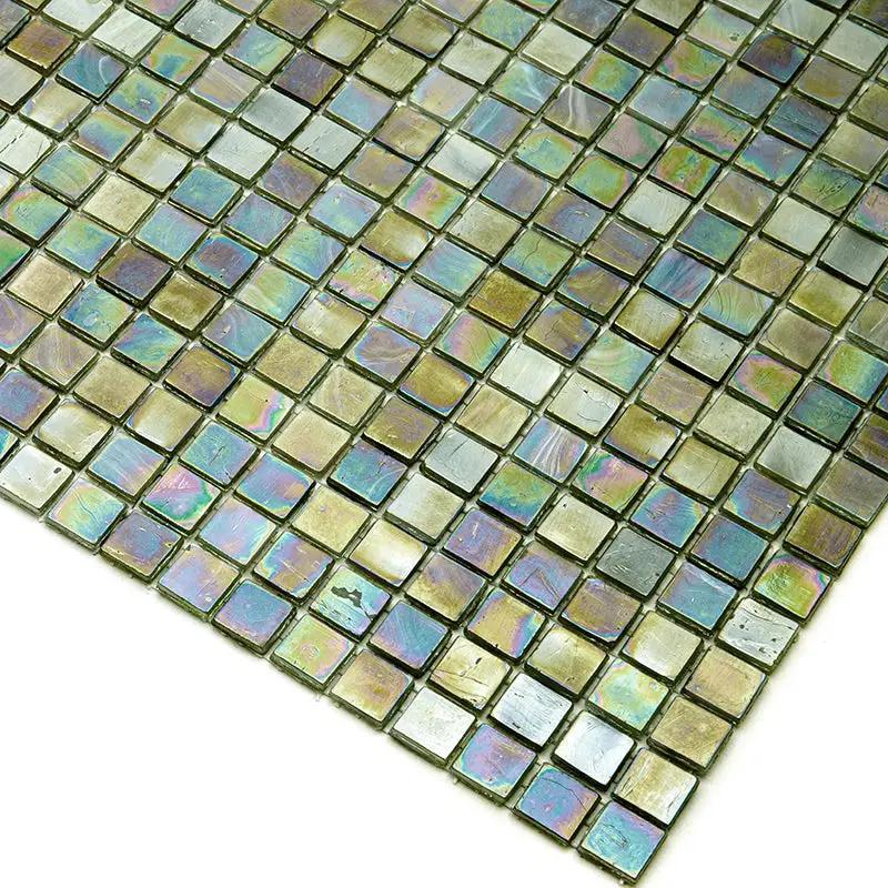 Tortilla Brown 12x12 Glossy Uniform Square Glass Mosaic Tile (20 pack, 18.69 sq ft/case) by Apollo Tile