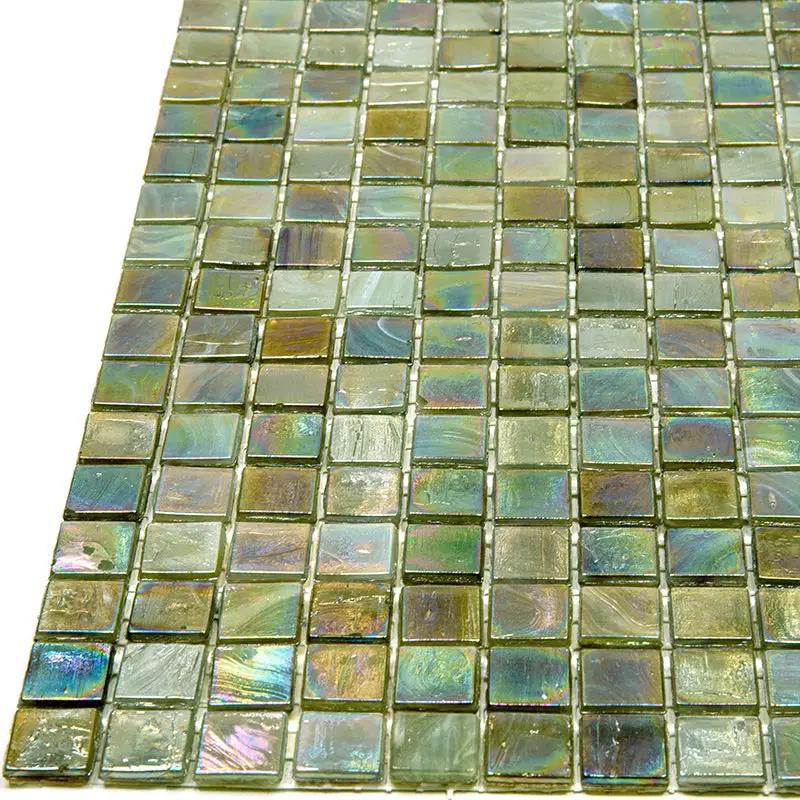 Tortilla Brown 12x12 Glossy Uniform Square Glass Mosaic Tile (20 pack, 18.69 sq ft/case) by Apollo Tile