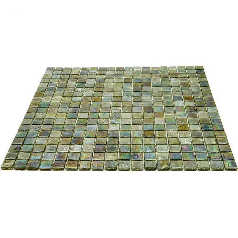 Tortilla Brown 12x12 Glossy Uniform Square Glass Mosaic Tile (20 pack, 18.69 sq ft/case) by Apollo Tile