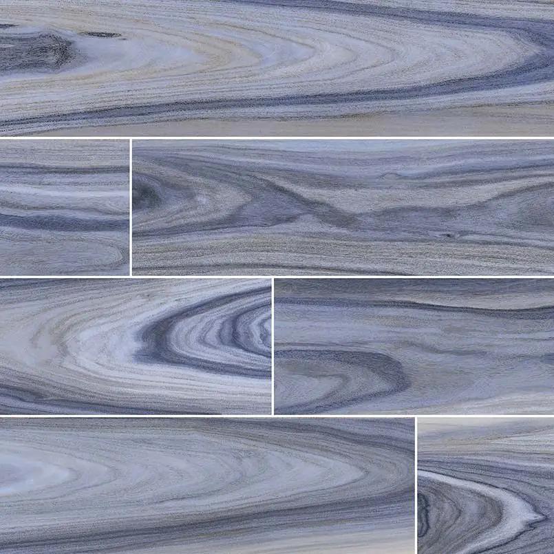 Dellano Exotic Blue Polished Porcelain Tiles 8x48