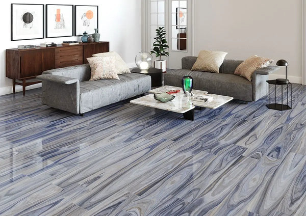 Dellano Exotic Blue Polished Porcelain Tiles 8x48, photo 2 of 2