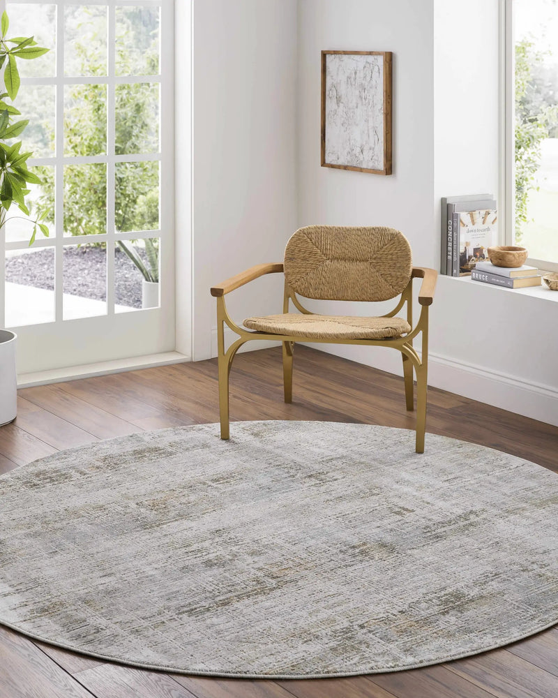 Neron Blue Gray Thick Luxe Abstract Rug by Boutique Rugs