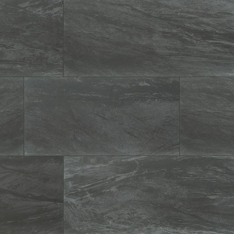 Durban Anthracite Polished Porcelain Tiles 24x48 close up